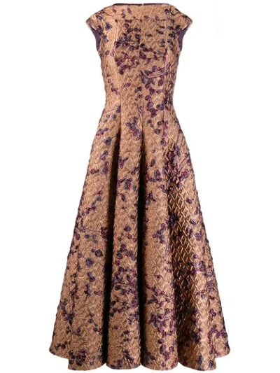 Shop Talbot Runhof Tomini Evening Gown In Gold