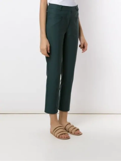 Shop Alcaçuz Marilia Tailored Trousers In Green