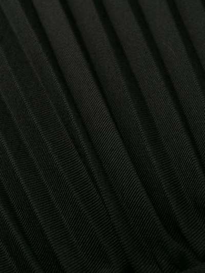 Shop Kenzo Pleated Midi Skirt In Black