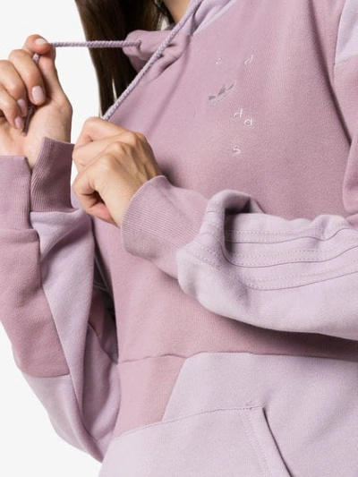 Shop Adidas By Danielle Cathari X Daniëlle Cathari Two-tone Panelled Hoodie In Pink
