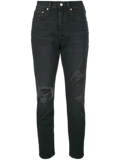 Shop Levi's 501 Skinny Jeans In Black