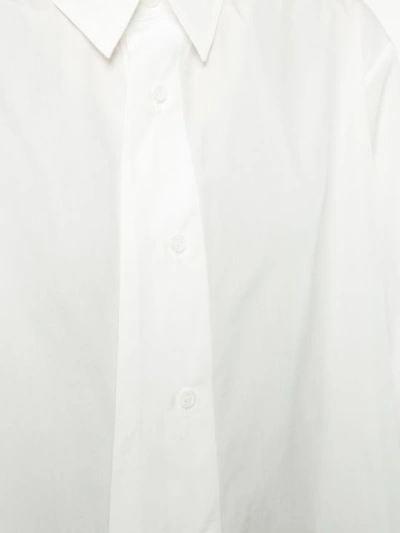 Shop Yohji Yamamoto Oversized Asymmetric Shirt - White