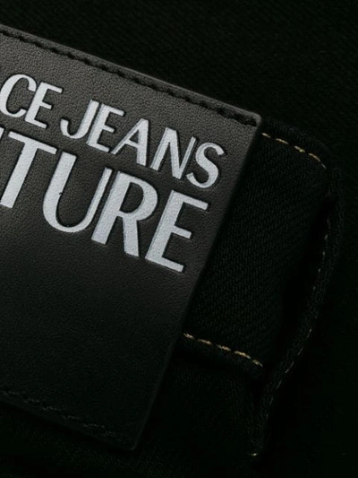 Shop Versace Jeans Couture Slim-fit Jeans In Black