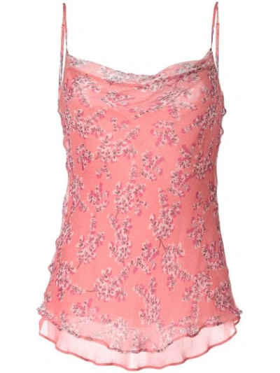 Shop Rachel Gilbert Chiara Blossom Print Camisole In Pink