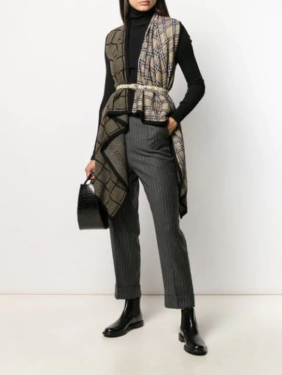 Shop Antonio Marras Wrap Across Cardi-coat In Black