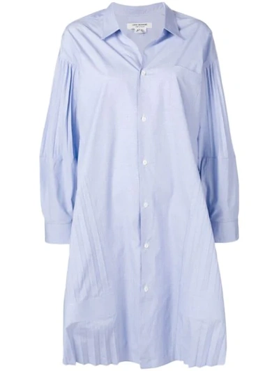 Shop Junya Watanabe Long-sleeve Shirt Dress - Blue