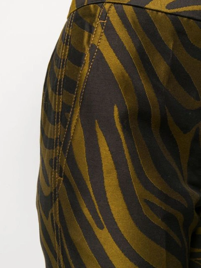 3.1 PHILLIP LIM TIGER-PRINT BOOTCUT TROUSERS - 大地色