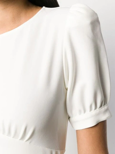 Shop P.a.r.o.s.h Puff Sleeve Blouse In White