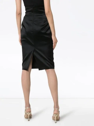 Shop Alexandre Vauthier High-waisted Pencil Skirt In Black