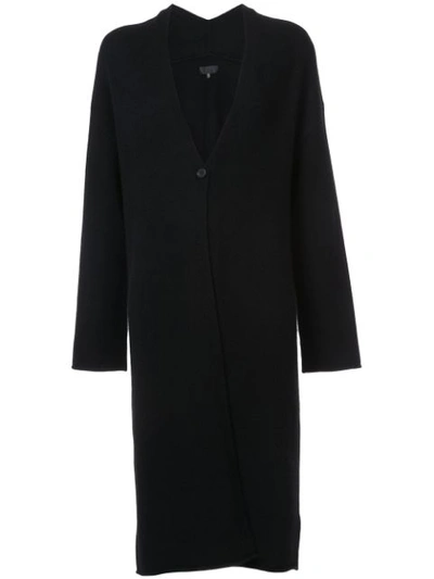 Shop Nili Lotan Single Button Cardi-coat - Black