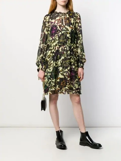 Shop Dorothee Schumacher Printed Smock Dress In Black