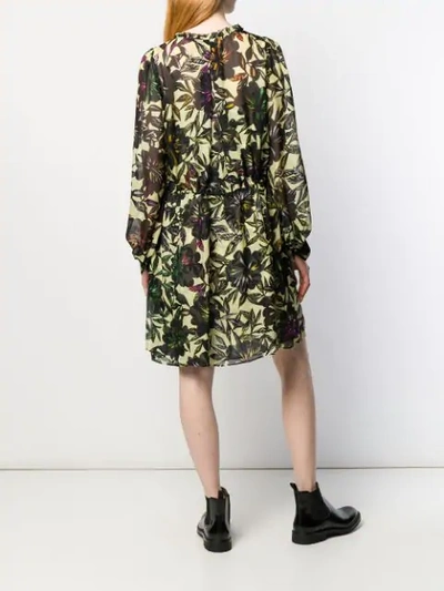 Shop Dorothee Schumacher Printed Smock Dress In Black