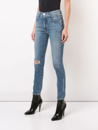 Shop Adaptation Ripped Skinny Jeans In Blue