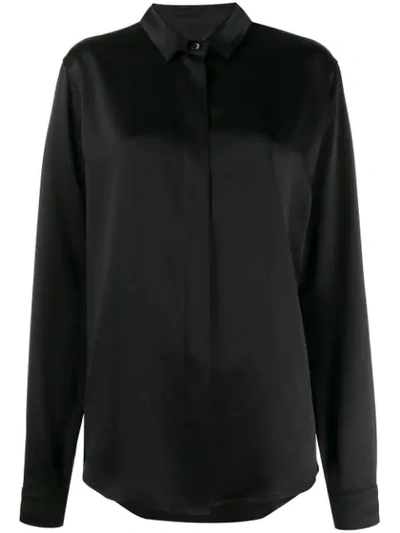 Shop Saint Laurent Classic Loose-fit Shirt In Black
