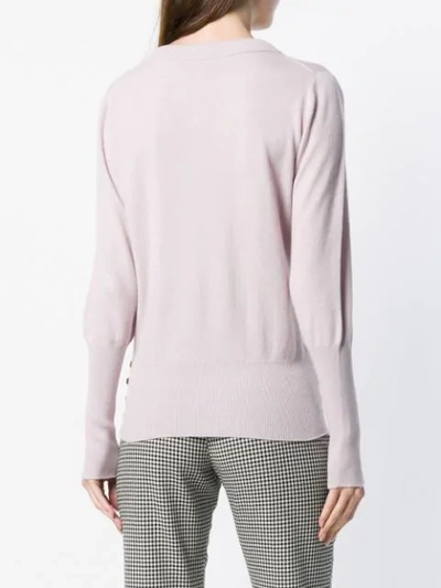 Shop Agnona Loose Fitted Sweater In Pink