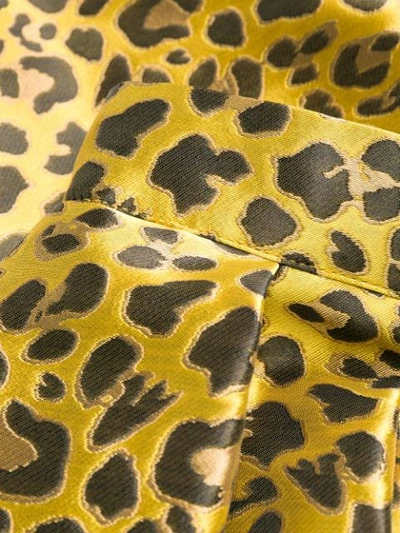 Shop Ultràchic 50's Style Skirt In Animalier Yellow