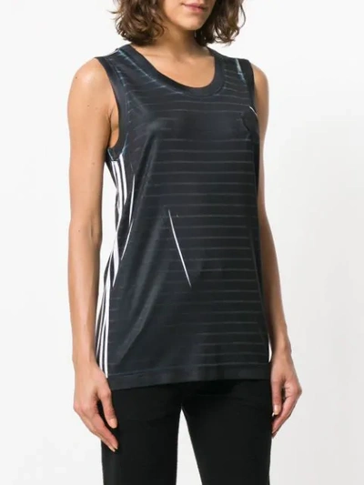 Shop Adidas Originals By Alexander Wang Striped Tank Top In Black