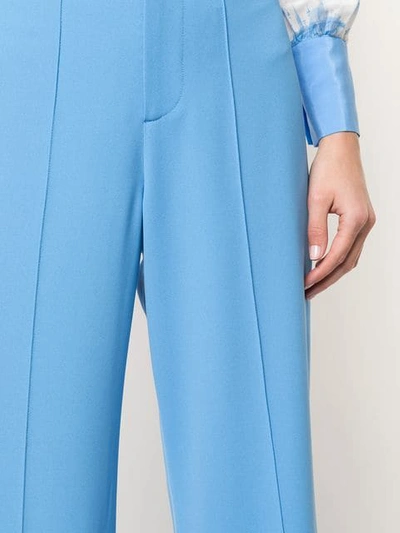 ALICE+OLIVIA DYLAN WIDE LEG TROUSERS - 蓝色