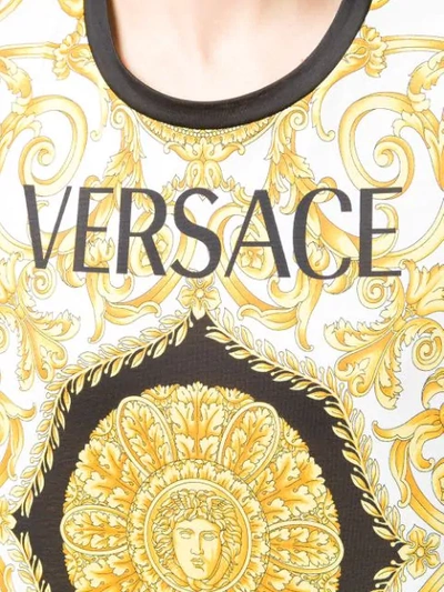 Shop Versace Printed T In Black