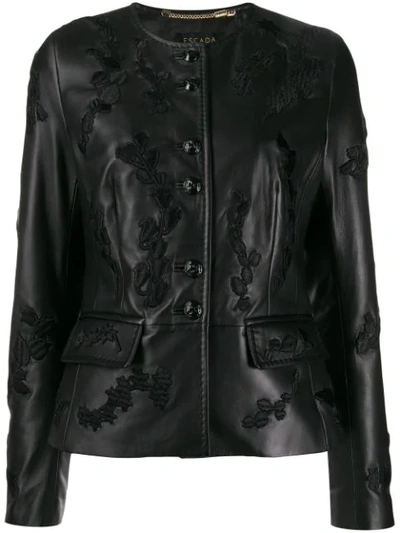 Shop Escada Embroidered Jacket In A401