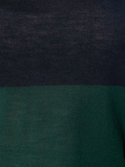 Shop Joseph Contrast Long-sleeve Sweater - Blue
