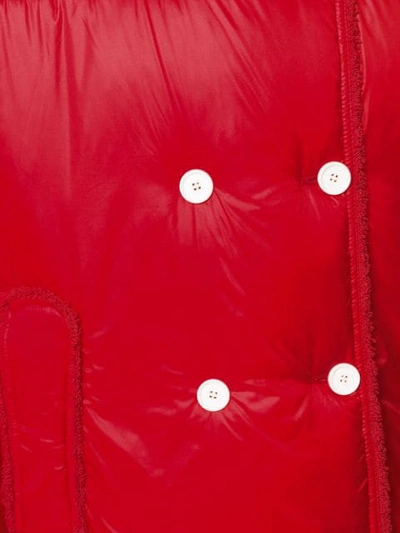 Shop Courrèges Oversized Padded Jacket In Red