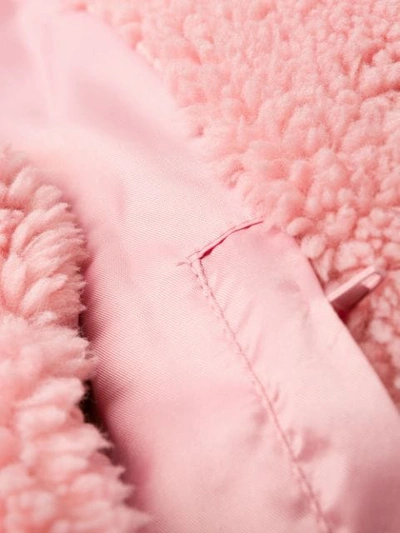 Shop Stand Studio Camille Faux-shearling Coat In Pink