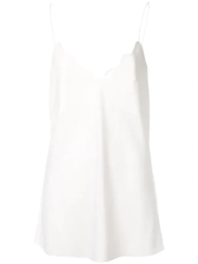 Shop Acler Aviel Scalloped Cami Top In White