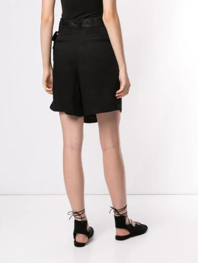 Shop Ann Demeulemeester Valery Shorts In Black
