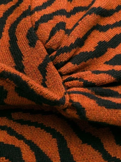 Shop Ulla Johnson Animal Knit Dress In Brown