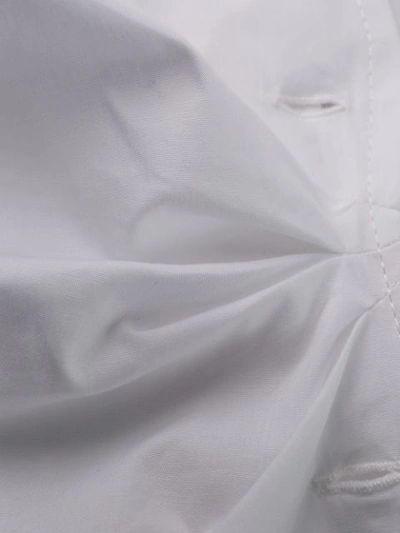 Shop Pinko Elongated Long-sleeved Shirt In Z04 White