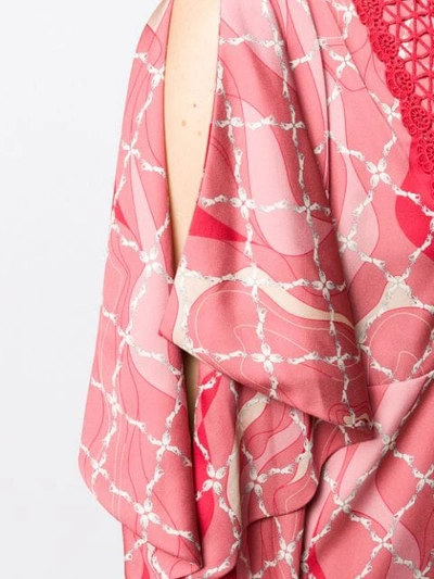 Shop Three Floor Romantique Printed Blouse In Pink