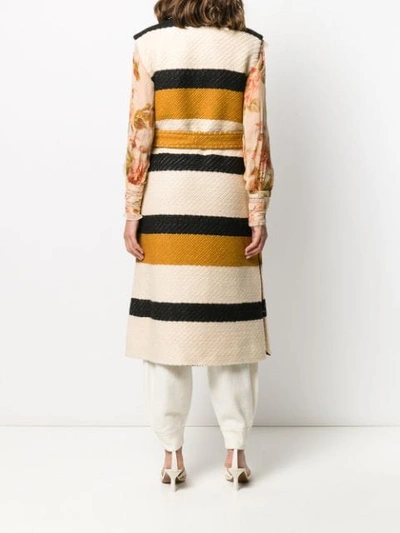 Shop Ulla Johnson Striped Knit Vest In Honey
