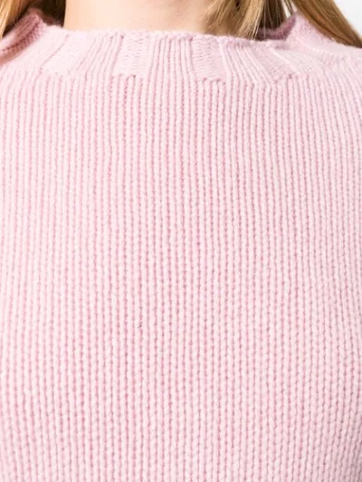 Shop Aragona Round Neck Jumper In Pink