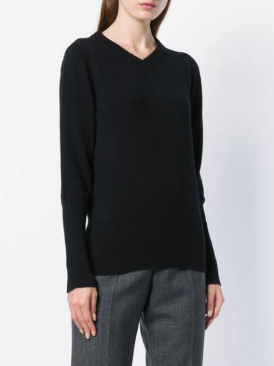 Shop Agnona Pullover Mit Lockerer Passform In Black