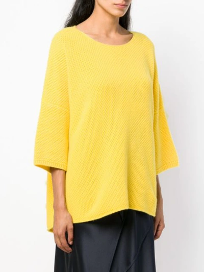 Shop Iris Von Arnim Basic Jumper - Yellow