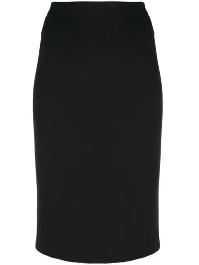 Shop Theory High-waisted Pencil Skirt In 001 Black