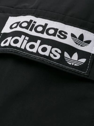 Shop Adidas Originals Logo Patch Mini Skirt In Black