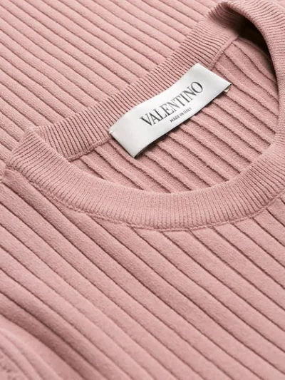 VALENTINO RIBBED JUMPER - 粉色