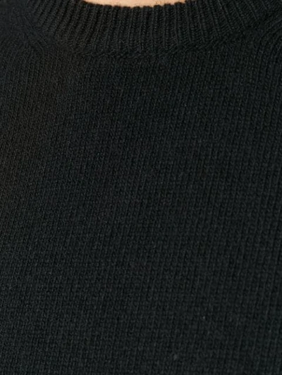 Shop Sara Lanzi Oversized Knit Sweater - Black