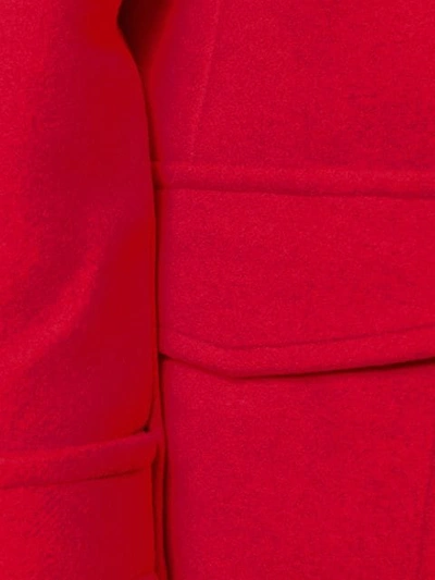 KENZO 单排扣大衣 - 红色