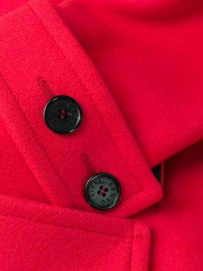 Shop Kenzo Single-breasted Coat In Red