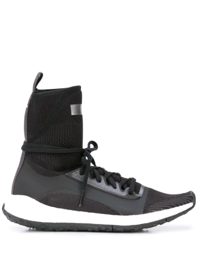 Shop Adidas By Stella Mccartney Pulseboost Hd Sneakers In Black