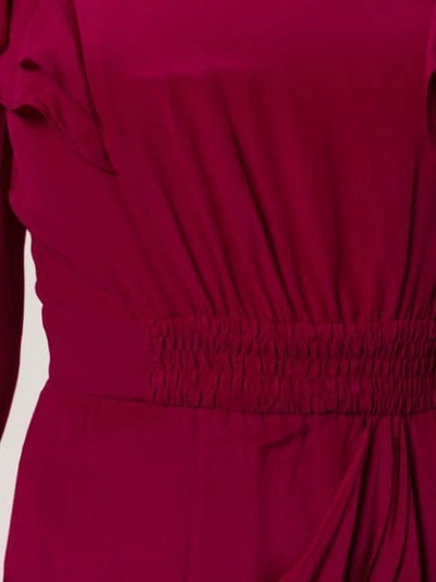 Shop Isabel Marant Étoile Ruched Waistband Dress In 40ry Raspberry