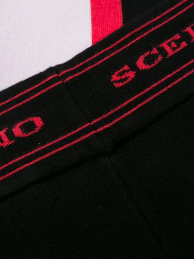 Shop Ermanno Scervino Colour-block Leggings In Black