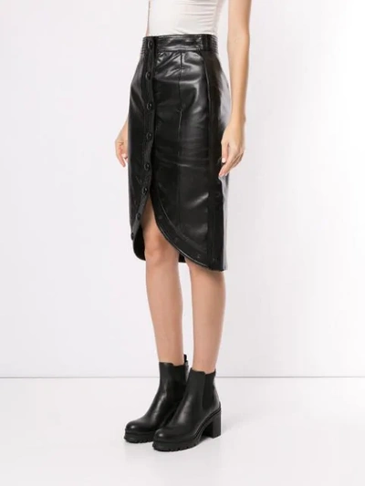 Shop We11 Done Stitched H-line Skirt In Black