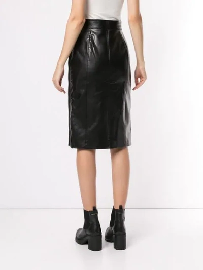 Shop We11 Done Stitched H-line Skirt In Black