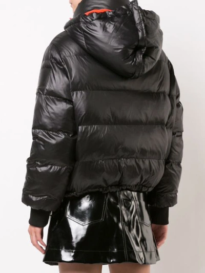 Shop Proenza Schouler Pswl Hooded Puffer Jacket In Black