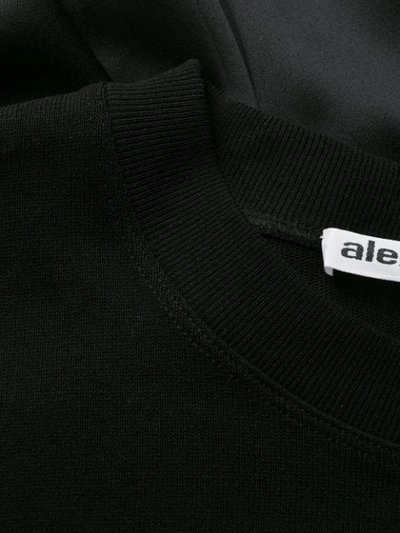 ALEXANDER WANG CINCHED T-SHIRT SLIP DRESS - 黑色