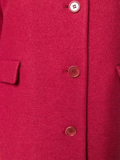 Shop Aspesi Single Breasted Coat - Red